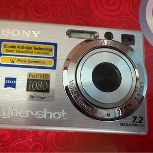 Sony Cyber-shot Silver Camera with Full HD vintage model with charger